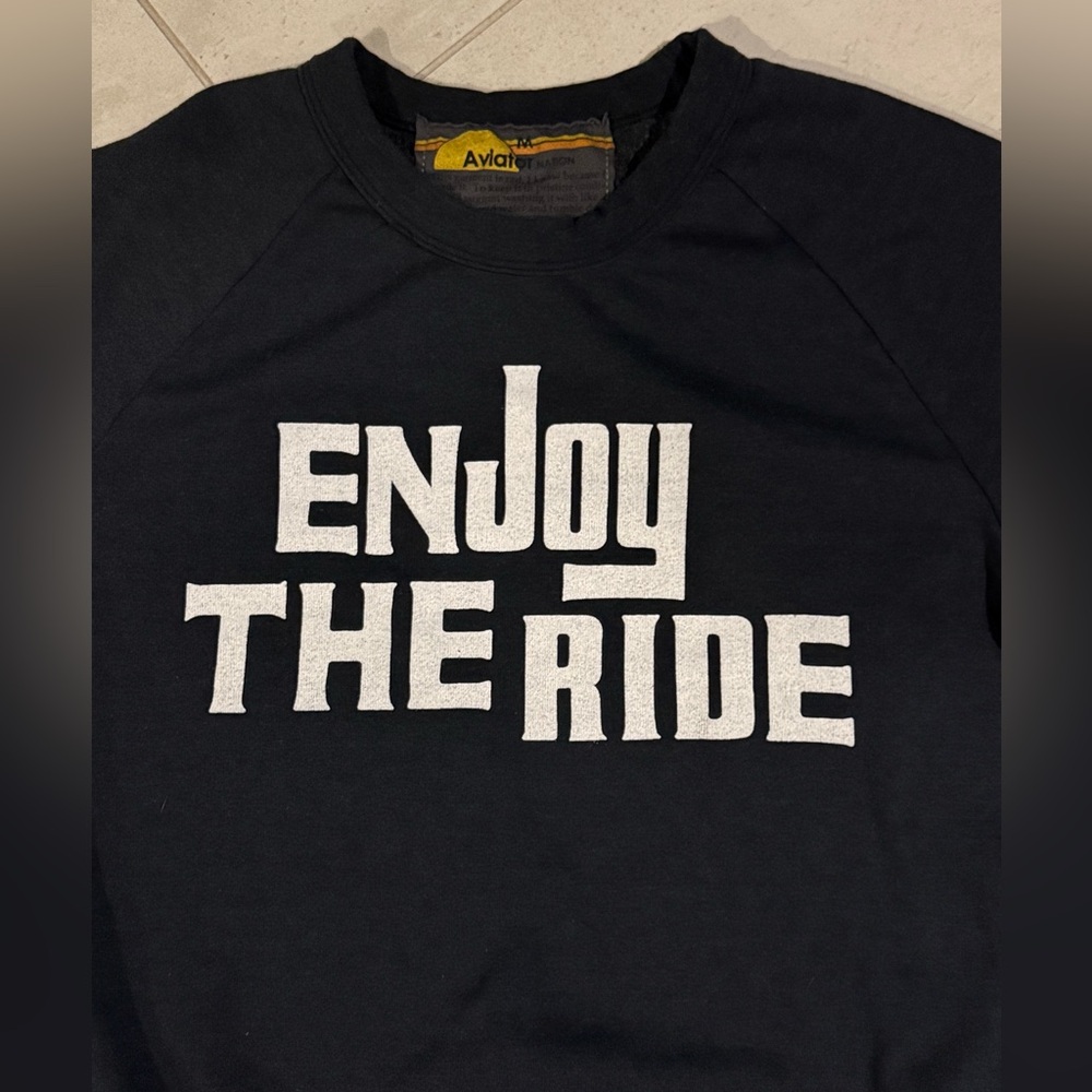 Aviator Nation Charcoal Enjoy The Ride Sweatshirt - Picture 3 of 10